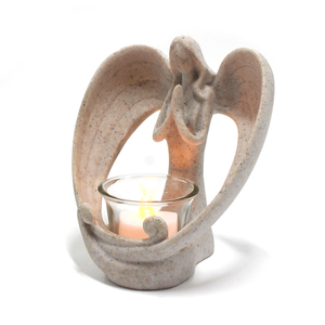 Portacandele in Resina a Forma di <span class=keywords><strong>Ali</strong></span> d'Angelo, Scultura Decorativa in Stile Fatato e Marino, Idea Regalo per Casa e Artigianato - Product Image 3