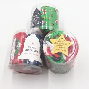 Gift verpackung großhandel 5 pairs in geschenk box frauen männer winter santa frohe weihnachten socken