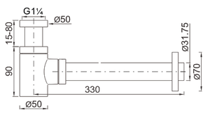 ND012 Trung Quốc Làm Bằng Đồng Thau Chai Trap P Bẫy <span class=keywords><strong>Siphon</strong></span> Cho Lưu Vực Drainer Phòng Tắm <span class=keywords><strong>Siphon</strong></span> Sifon <span class=keywords><strong>Siphon</strong></span> - Product Image 4
