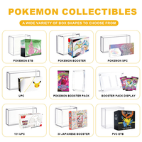 Boîte de présentation TCG en acrylique personnalisée, légère et résistante aux UV, pour ETB Scarlet Violet Prismatic Evolutions Elite Modern Trainer Box