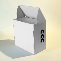 Boîte postale pliable en carton ivoire mat biodégradable et écologique avec impression UV sélective pour l'emballage et l'expédition de bijoux et cadeaux