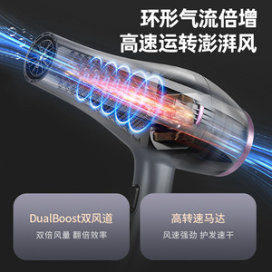 Lenovo Hair <b>Dryer</b> 2400W High Power Salon Grade Negative Ion Blue Light Hair Care Professional Model - Product Image 4