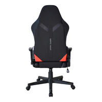 Chaise Gamer Ergonomique à Dossier Haut Style Racing en Tissu Noir Pivotante avec Accoudoirs 2D Inclinables à 180 Degrés pour Bureau et Gaming Vente en Gros OEM