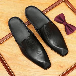 Dernier modèle de chaussures pour hommes en cuir véritable tout-en-un, chaussures décontractées en cuir satiné à franges, chaussures pour personnes paresseuses - Product Image 5