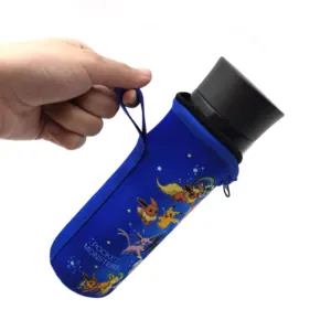 Porta maniche per bottiglia d'acqua supporto tozzo personalizzato con cerniera promozionale Stubbie Drink Slap Coozies Neoprene 100 pz