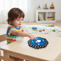 Console de jeu en plastique à grande roue avec alphabet de 24 lettres - Jeu éducatif pour le cerveau pour les enfants de 5 à 7 ans, certifié EN71