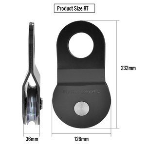 8ton nặng phục hồi snatch khối cứu hộ ròng rọc off-road tời cao cấp ròng rọc sản phẩm - Product Image 2