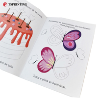 Échantillon gratuit Ensemble de livres à couverture souple reliés prix d'usine Services d'impression de livres pour enfants Livre de coloriage personnalisé pour enfants