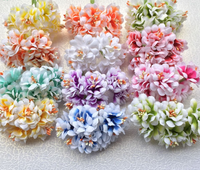 Vente chaude 2017 - Mini fleur de marguerite artificielle en soie de 3,5 cm avec tige filaire - Fleur artisanale