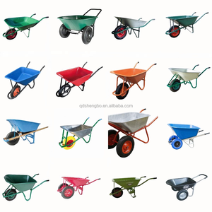 6 Cu. Ft. Brouette Jackson Jackson sans couture en bois dur de calibre lourd avec brouette de roue sans pneu plat Usa - Product Image 2