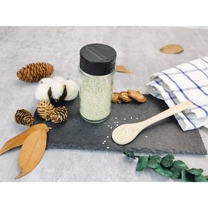 Recyclable 4oz Salt And Pepper Shakerepper Shaker Set Sage 120Ml Round Glass Spice Container Jar With Plastic Lids