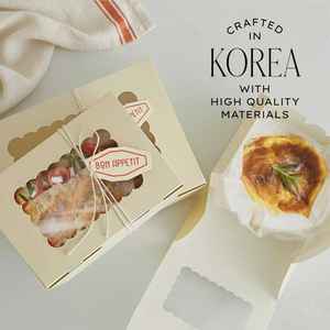 Hot Sell Custom Logo Printed Food-Grade Personalized Take Away Dessert Boxes Packaging Cookie <strong>Paper</strong> Box with Window for Bakery - Product Image 4