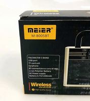Meier M-8005BT chine haut-parleur Portable rétro Vintage classique bois Antique Usb Fm Am Sw bois maison Radio