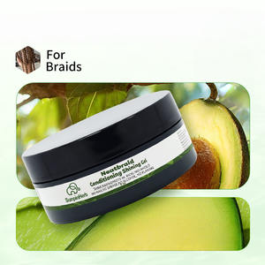 Gel Fijador Orgánico para Trenzas de 4oz, Fijación Fuerte para Mujeres, Fórmula con Logotipo Personalizado, Sin Grasa, Sin Residuos Blancos, para Cabello Encrespado - Product Image 1