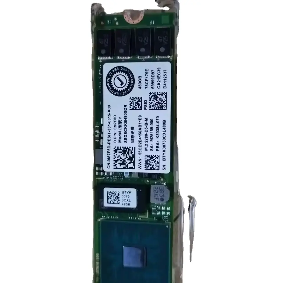 사용 된 0M7F5D 하드 드라이브 SSD SCKKB480GZR 480GB SATA 6 Gb/s M.22280 하드 드라이브