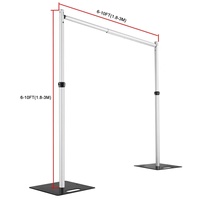 Support mural télescopique en alliage d'aluminium réglable pour fleurs de mariage, argenté, pour décorations de mariage – Vente directe usine