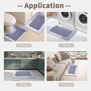 Tapis de salle de bain en caoutchouc antidérapant Tapis et tapis avec logo personnalisé et en toute sécurité pour enfants Tapis de bain moderne au design personnalisé - Product Image 6