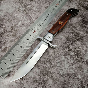 Coltello Tascabile Pieghevole Tattico con Manico in Legno Acid Branch Russo per Campeggio, Caccia, EDC, OEM, Fai-da-Te - Product Image 2