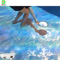 Console de jeux de projection interactive 3D pour sol, équipement de terrain de jeux intérieur utilisé pour les jeux de projection d'amusement pour enfants