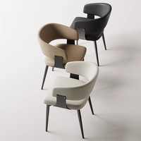 Fauteuil en fer minimaliste moderne italien, hôtel, villa, restaurants, mobilier commercial de luxe haut de gamme, designer JIFU