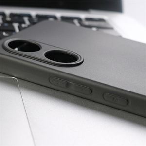 Funda Protectora de TPU Suave Totalmente Mate para <span class=keywords><strong>VIVO</strong></span> Y02S 4G, Funda Trasera de Cuero de Silicona Negra de Buena Calidad para Teléfono <span class=keywords><strong>Celular</strong></span> - Product Image 5