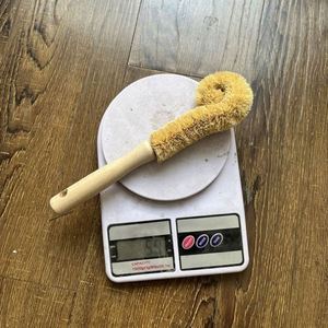 Custom LOGO Short Wooden Handle Coconut Fiber <b>Bottle</b> <b>Brush</b> Kitchen Cleaning Cup <b>Brush</b> - Product Image 3