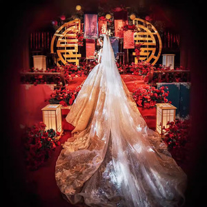 Starry Sky Wedding Dress 2026 Elegant Empire Waist Ball Gown Sweetheart Neckline Long Train Bride Dress Vintage Style - Product Image 2