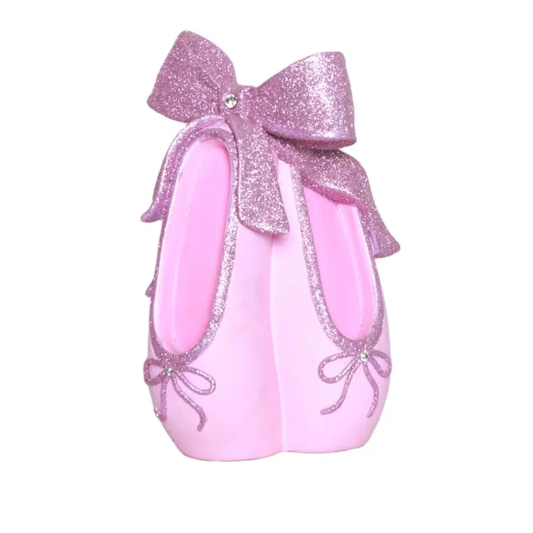 Yeni moda kumbara kişiselleştirilmiş özel reçine bale ayakkabısı kumbara para kutusu hediyeler için