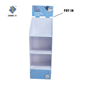 Rak Display iklan berdiri rak Display kardus promosi Supermarket kustom - Product Image 5