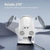 Mini projecteur LCD portable 3-en-1, compatible 4K, contraste 1000:1, pour BOOM 3, WiFi intelligent, audio 3D DoIby, stéréo HIFI 36W, 200 ANSI
