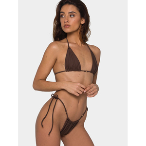 <span class=keywords><strong>Bikini</strong></span> <span class=keywords><strong>Micro</strong></span> al por Mayor, Traje de Baño Sexy para Mujer, <span class=keywords><strong>Bikini</strong></span> Marrón, Traje de Baño Limone, <span class=keywords><strong>Bikini</strong></span> <span class=keywords><strong>Tanga</strong></span> - Product Image 2