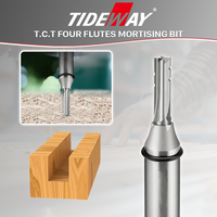 Tideway CNC Outils de fraisage à 4 cannelures en carbure de tungstène, forets longs OEM, queue de 1/2 et 1/4 pouce pour le travail du bois