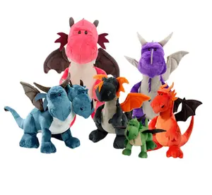 गर्म बिकने वाला नरम विशाल डायनासोर आलीशान खिलौना गुड़िया प्यारा जानवर ड्रैगन तकिया खिलौने बच्चों का उपहार 35 सेमी डायनासोर भरवां पशु खिलौने