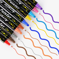 Stylos à peinture gouache acrylique 36 couleurs marqueurs à double pointe pour bois pierre roche peinture verre céramique surfaces bricolage artisanat fabrication artistique