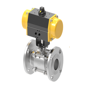 Válvulas de Bola Neumáticas para Petróleo y Gas con Estructura de Retención para Medios de Alta Temperatura - Product Image 1