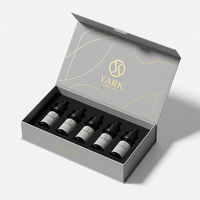 Boîte en papier magnétique haut de gamme sur mesure, pelliculage mat, carton rigide, emballage cadeau magnétique pour articles cosmétiques, vitamines et soins de la peau