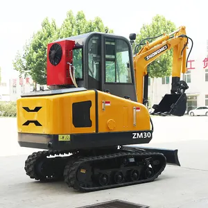 Zhongmei Escavadeiras Fornecedor Barato 2.3 Ton Mini Escavadeiras Jardim Hidráulico Multifuncional 3 Ton Pequeno Digger Para Venda