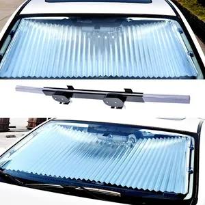 Автомобильные аксессуары, автоматический солнцезащитный козырек на лобовое стекло, тканевый солнцезащитный козырек для автомобиля