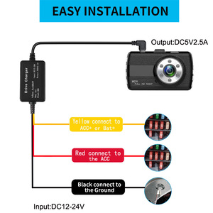 Cable adaptador de venta directa para cámara de salpicadero, Carplay, detector de radar GPS y cargador de coche L180 - Product Image 3