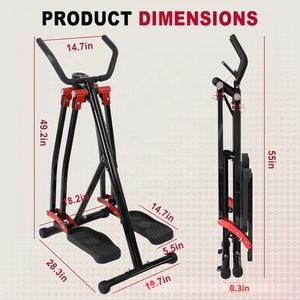Nouvel Arrivage Vélo Elliptique Pliable Portable pour Usage Domestique, Appareil d'Exercice Manuel à Pédales Spacewalk, Tapis de Course en Acier avec Écran LCD - Product Image 2