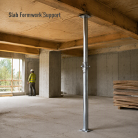 Étai métallique réglable Q235 galvanisé pour coffrage de dalle de plancher, support temporaire de construction