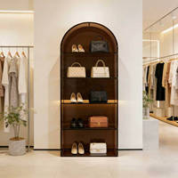 Présentoir de Luxe en Acrylique pour Chaussures et Sacs à Main, Vitrine Ouverte pour Vitrine de Centre Commercial
