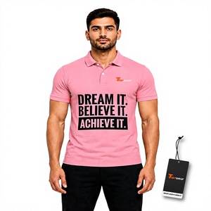 Polo de Golf de Manga Corta para Hombre, Transpirable, con Cuello, para Golf, Tenis, Entrenamiento, Trabajo al Aire Libre, con Logotipo Personalizado - Product Image 1