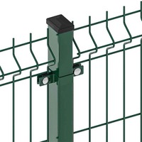 Sistema de Valla de Seguridad para el Hogar de Malla de Alambre de Hierro Soldada en 3D de Fácil Instalación con Accesorios para Límites de Jardín Residencial, 2m de Altura
