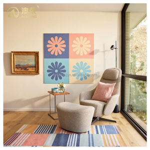 Autocollant mural mobile Panneau de feutre de 9mm Épaisseur et taille personnalisées Carreaux acoustiques Conception innovante Panneaux flexibles insonorisés - Product Image 3