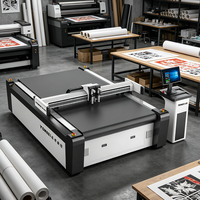 Plotter de corte plano CNC digital 1600mm máx. Cuchillo de corte de papel usado nuevo viable para la industria del cartón de pegatinas publicitarias