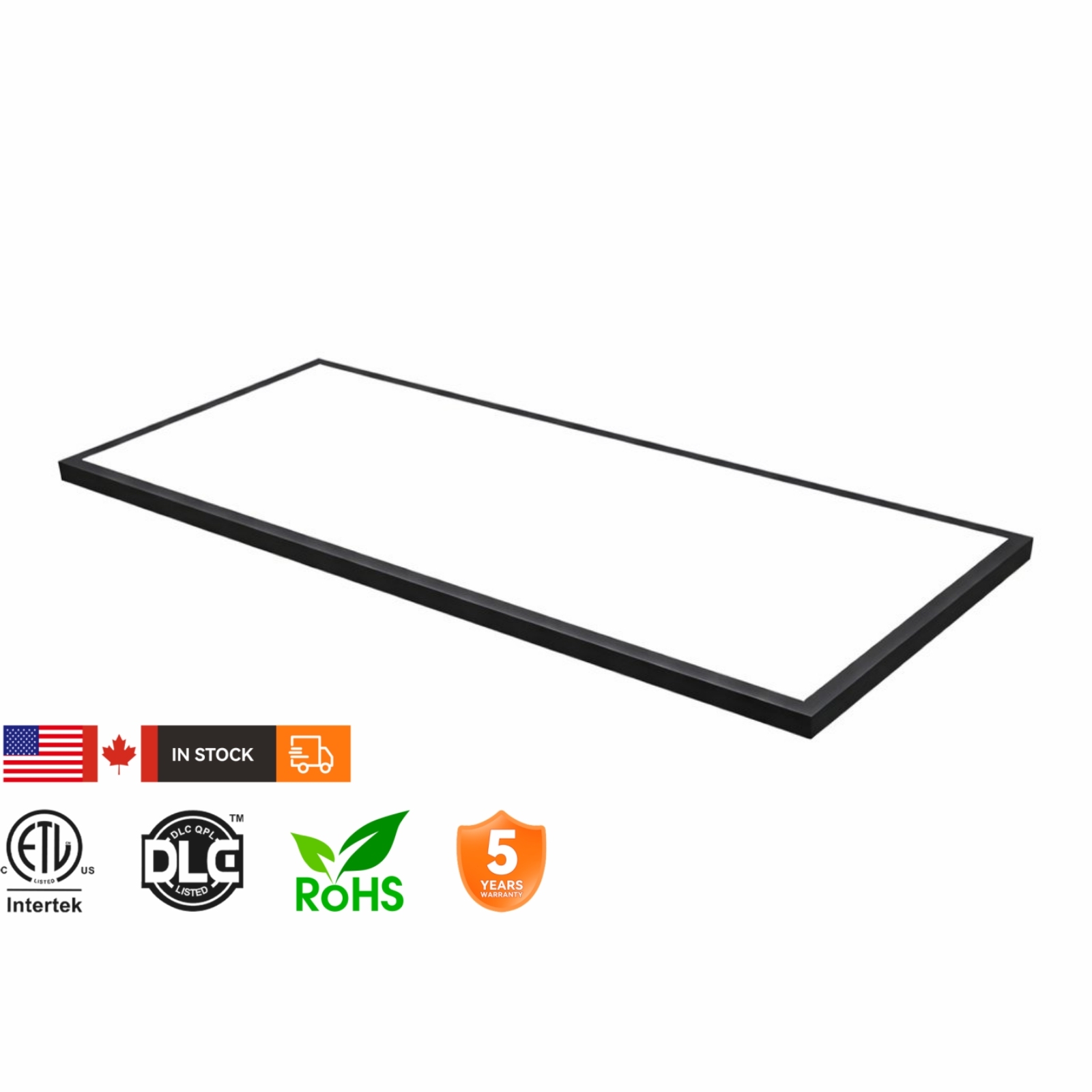 USA Stock 2x4/2x2/1x4 LED Panel Light 50W 0-10V Dimmable 600x1200mm Surface Mount Commercial Ceiling Lamp Factory High Quality