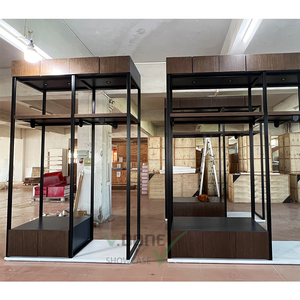 Étagères de présentation de vêtements en métal modernes et personnalisées de haute qualité, pré-assemblées, autonomes, pour la vente au détail de vêtements - Product Image 3