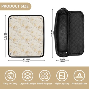 Bolsa de Viaje Portátil para Herramientas de Peinado con Diseño 2 en 1, Organizador de Planchas y Rizadores de Pelo con Asa, Estilo Hawaiano Personalizado, Venta al por Mayor - Product Image 3