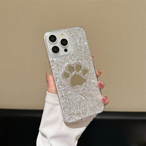 Funda de teléfono con diseño de corazón de plástico con espejo brillante para iPhone 13 Pro Max para <span class=keywords><strong>Nokia</strong></span> <span class=keywords><strong>6300</strong></span> 4G - Product Image 2